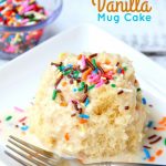 Vanilla Mug Cake - Microwave - Veena Azmanov