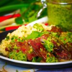 Green curry chicken livers; packed with iron - PassionSpoon recipes