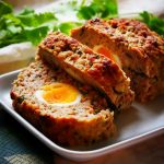 Egg stuffed meatloaf; simple, healthy festive dish - PassionSpoon recipes