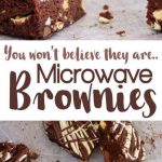 Double Chocolate Microwave Brownies - A fudgy, gooey chocolate brownies  recipe. Delic… | Microwave dessert, Chocolate brownie recipe, Gooey  chocolate brownie recipe