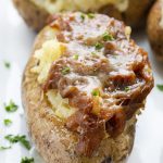 French Onion Twice Baked Potato - I Am Homesteader