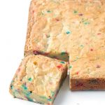 Funfetti White Chocolate Brownies - Sweetest Menu