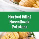 Herby Mini Hasselback Potatoes - My Kitchen Love