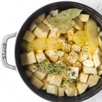 creamy mashed rutabaga with olive oil, lemon and herbs - With Spice