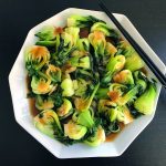 Microwave Steamed Baby Bok Choy Recipe | Food Network