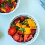 MANGO STRAWBERRY SALAD RECIPE - SHRAVS KITCHEN