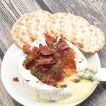 Baked Brie with Fig Jam and Pistachios | Cup of Zest