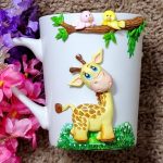 Clay Mug/Cup with Homemade cold porcelain clay – CreativeCat