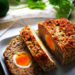 Egg stuffed meatloaf; simple, healthy festive dish - PassionSpoon recipes