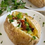 Easy Microwave Baked Potato - Meatloaf and Melodrama