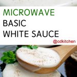 Microwave Basic White Sauce Recipe | CDKitchen.com