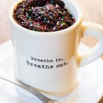 Egg-free Chocolate Microwave Mug Cake Recipe | At The Table Tonight