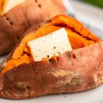 How to Make a Microwave Sweet Potato - Baking Mischief