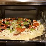 First run: frozen pizza in a countertop oven – Tasty Island