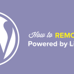 How to Remove the Powered by WordPress Footer Links