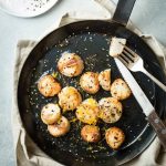 Lemon butter (GARLIC) Scallops – My World (and recipes too)