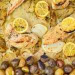 Sheet Pan Chicken with Artichokes and Potatoes - Hip Mama's Place
