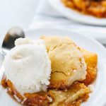 Easy Peach Cobbler • Dance Around the Kitchen