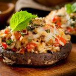 Easy Stuffed Mushrooms Recipe (Microwave + Meatless)