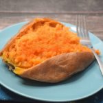 oven roasted sweet potato%20halves - Marin Mama Cooks