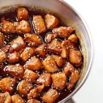 Sticky celery-pork belly bites, with teriyaki sauce - PassionSpoon