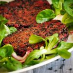 Beetroot Beluga lentils burgers ; vegetarian burger - PassionSpoon recipes