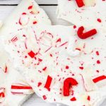 Super Easy White Chocolate Peppermint Bark ~ On My Kids Plate