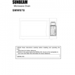 Sunbeam SMW978 User manual | Manualzz