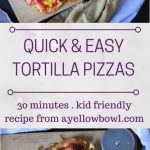 Tortilla Pizza - quick and easy to make at home!