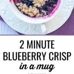 2 Minute Blueberry Crisp in a Mug - 31 Daily