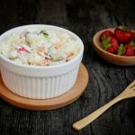 Olivier Russian potato salad; vegetarian recipe - PassionSpoon recipes