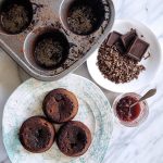 Chocolate Lava Cakes with Mixed Berry Filling | Feast In Thyme