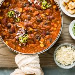 Vegetarian 3 Bean Chili Recipe - No Spoon Necessary