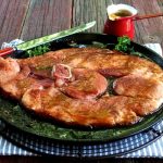 Fresh Ham Steak with Mustard-Cider Glaze | she cooks...he cleans