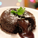 Flourless Molten Chocolate Lava Cake {Gluten Free} -