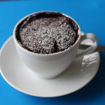 Egg-free Chocolate Microwave Mug Cake Recipe | At The Table Tonight