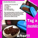 Inspiration CAN be found EVERYWHERE!: Tupperware Breakfast Maker Brownies |  Tupperware breakfast maker recipe, Breakfast maker, Tupperware recipes