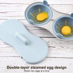 wholesale store 2 Cavity Egg Poacher Microwave Steamer Poaching Cups  Poached Eggs Cooker Maker Kitchen Gadget, Blue: Home & Kitchen save 35% -  70% off -petrolepage.com