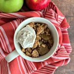 Microwave Apple Crisp For One - The Gunny Sack