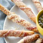 Bacon-Wrapped Breadsticks Appetizer - Cooking With Curls