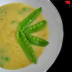 Potato soup with snow%20peas; vegetarian & vegan - PassionSpoon recipes