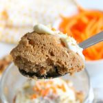 Carrot Cake Mug Cake with Cream Cheese Frosting - The Bitter Side of Sweet