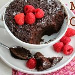 2 Minute Chocolate Mug Microwave Cake - Kitchen Simmer
