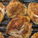 Easy crispy oven baked bone-in chicken thighs recipe