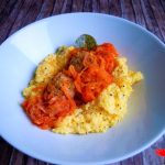 Segedin goulash with polenta; Slovenian food - PassionSpoon recipes