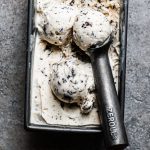 Chocolate-freckled coffee and rye whisky ice cream • Cook Til Delicious