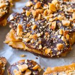 Salted Dark Chocolate Almond Toffee | Sally's Baking Addiction