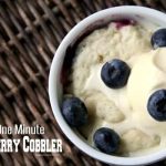 Easy Blueberry Cobbler Recipe in One Minute for One - Snappy Gourmet