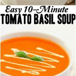 EASY TOMATO BASIL SOUP - Butter with a Side of Bread