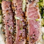 Everything Crusted Tuna Meal Prep | Abra's Kitchen